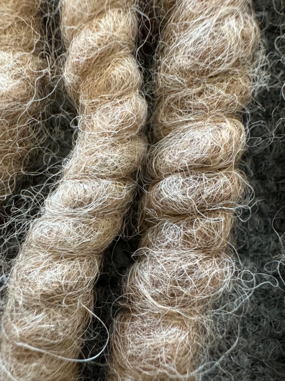 Super Bulky Core Yarn 51 Yards Brown Ombre Art Yarn Weaving Fiber Art